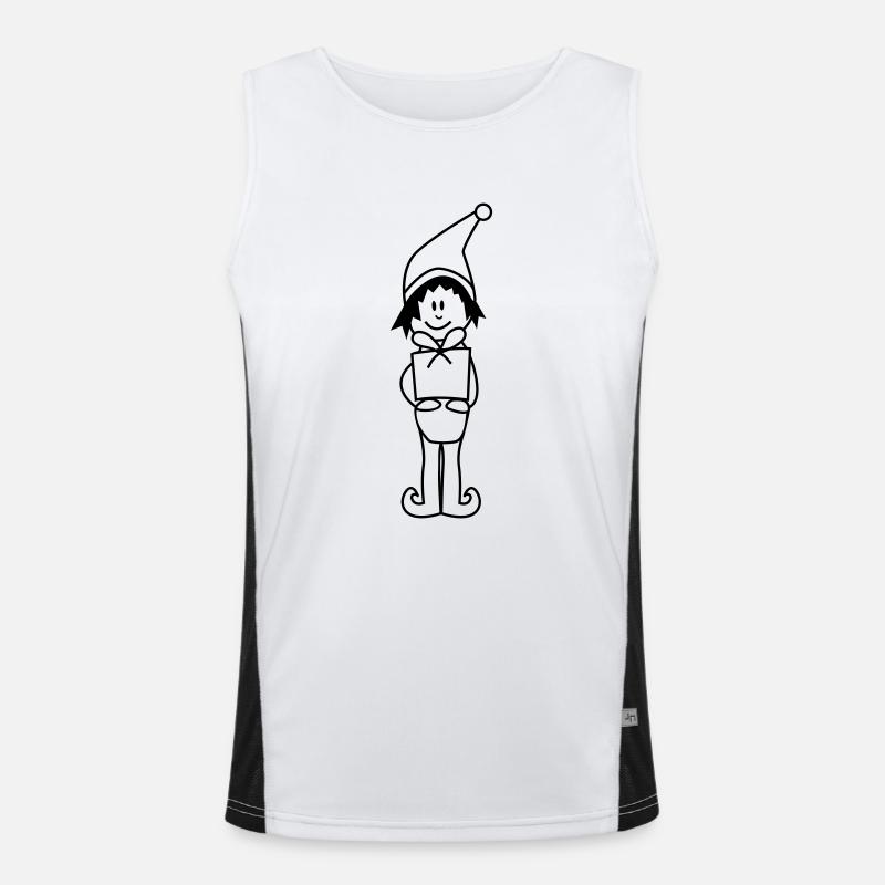 Heinzelmännchen - Weihnachten Funktionelles Kontrast-Tank Top für Männer 