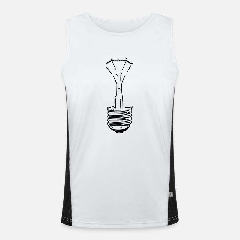 Lampe mit defektem Glaskolben Funktionelles Kontrast-Tank Top für Männer 