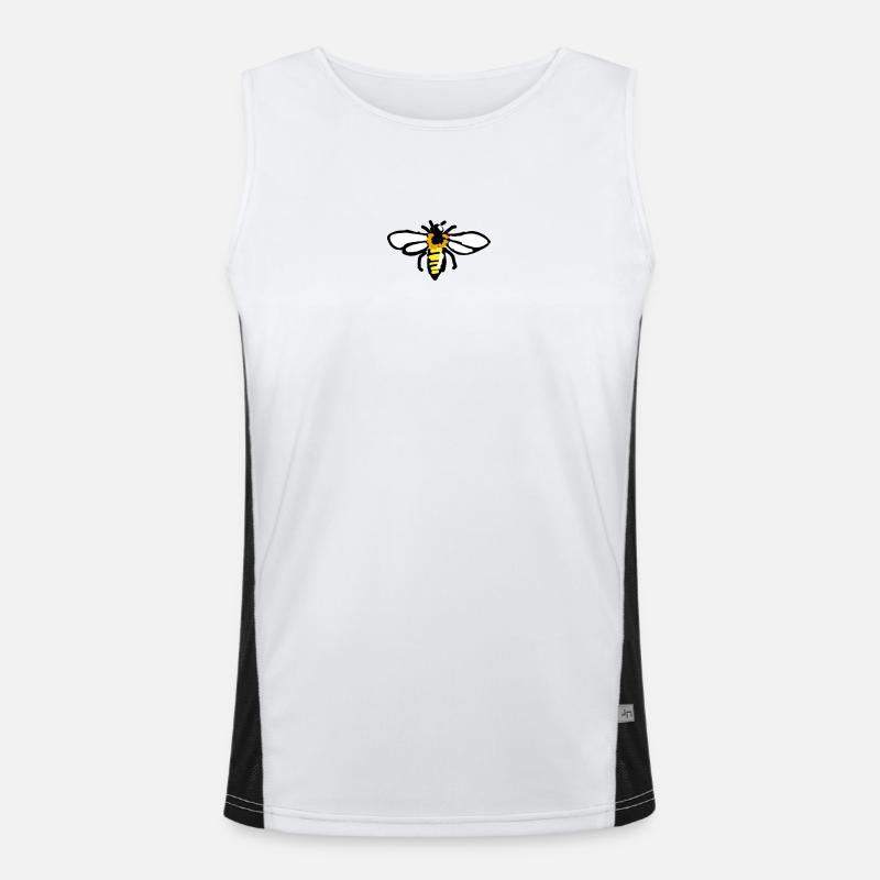 Biene Funktionelles Kontrast-Tank Top für Männer 