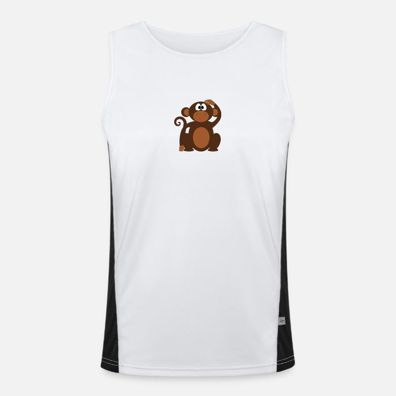 Affe Funktionelles Kontrast-Tank Top für Männer 