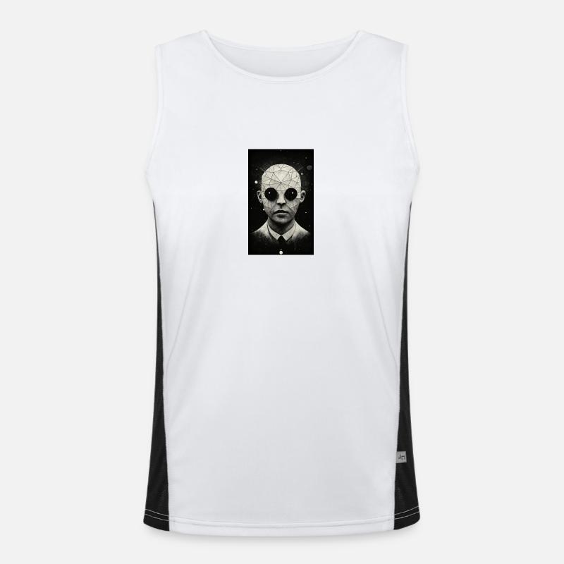 Alien Head Men's Functional Contrast Tank Top 