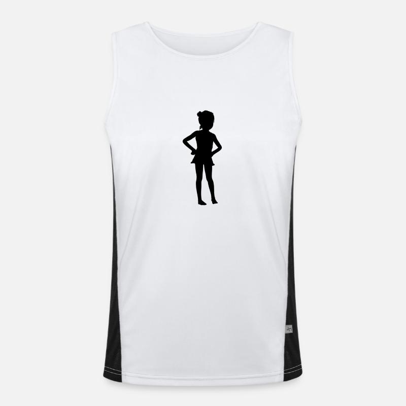 Mädchen Funktionelles Kontrast-Tank Top für Männer 