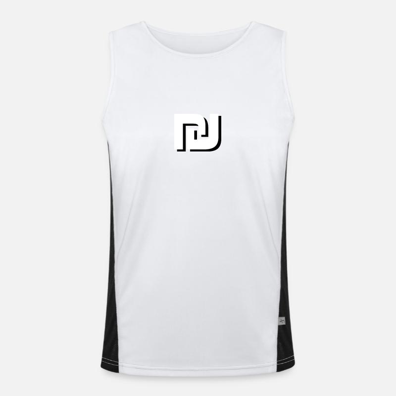 Shekel Domains Funktionelles Kontrast-Tank Top für Männer 