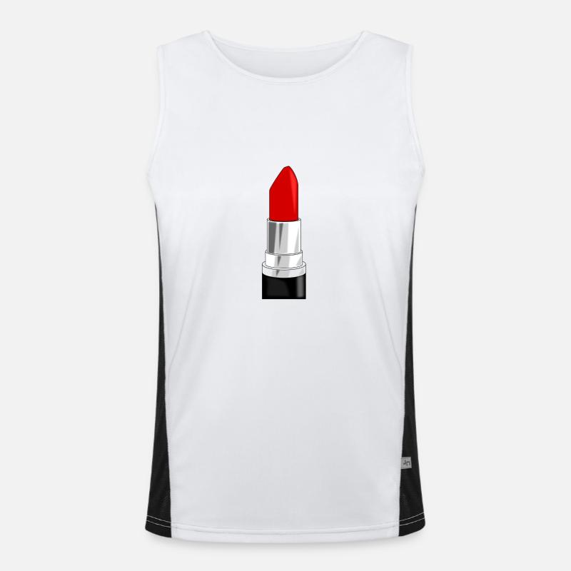 lipstick Men's Functional Contrast Tank Top 