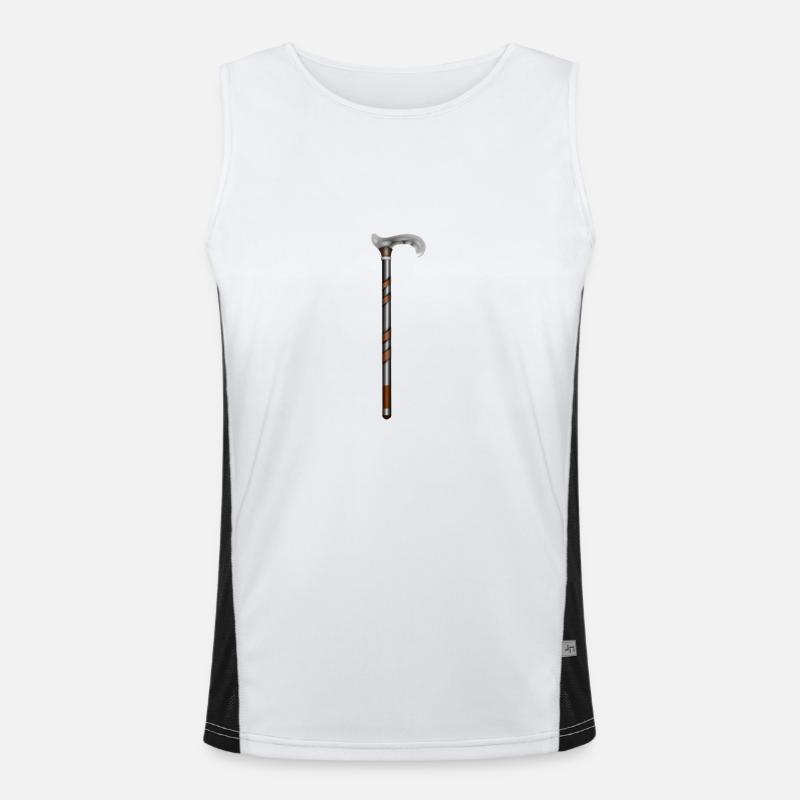 Gehstock Funktionelles Kontrast-Tank Top für Männer 
