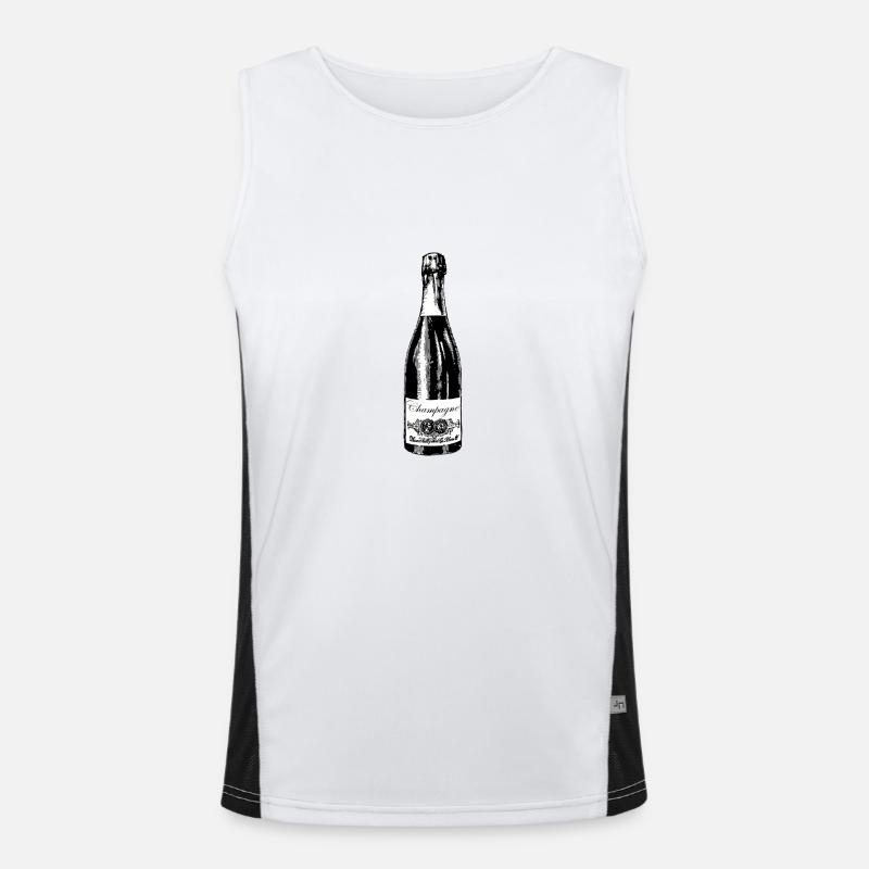 Bottle / Flasche Geschenk Funktionelles Kontrast-Tank Top für Männer 