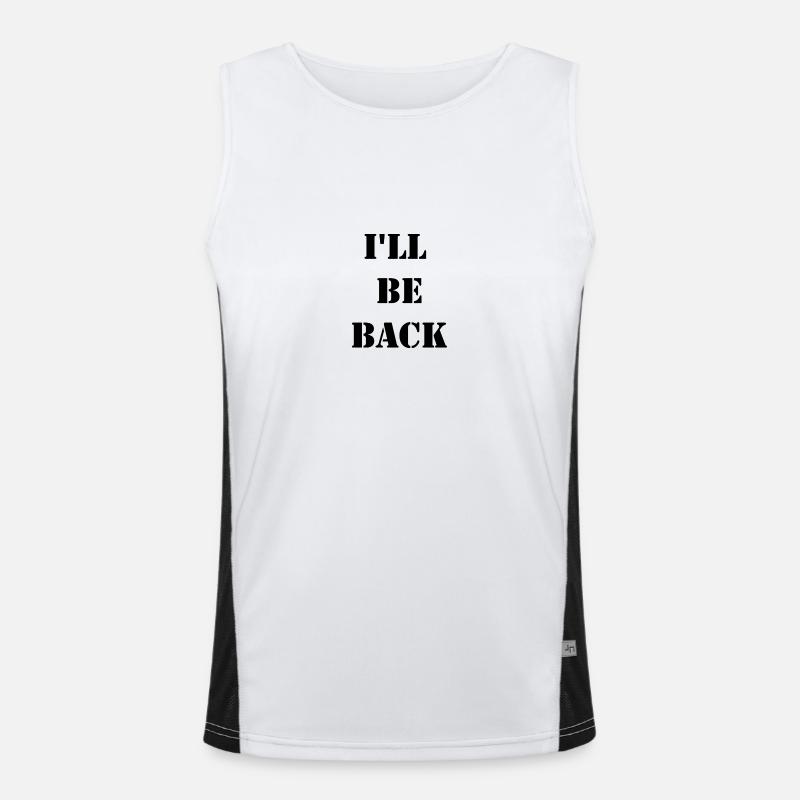 I'll be back Men's Functional Contrast Tank Top 