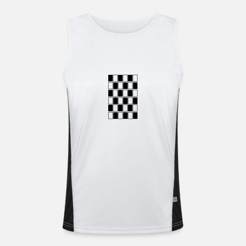 Modello Canotta sportiva da uomo in contrasto cromatico 