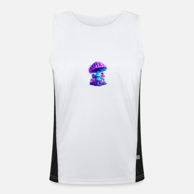 magic mushrooms Funktionelles Kontrast-Tank Top für Männer 