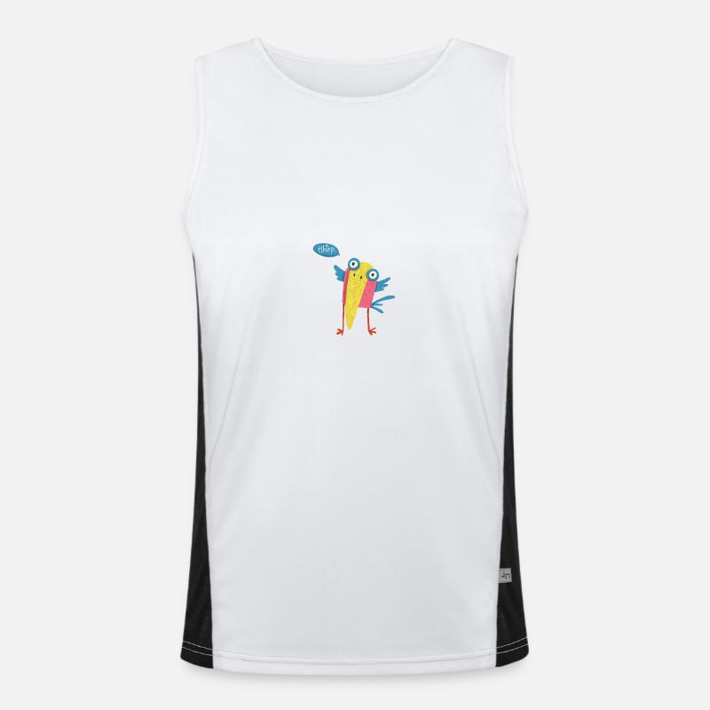 Vogel Funktionelles Kontrast-Tank Top für Männer 