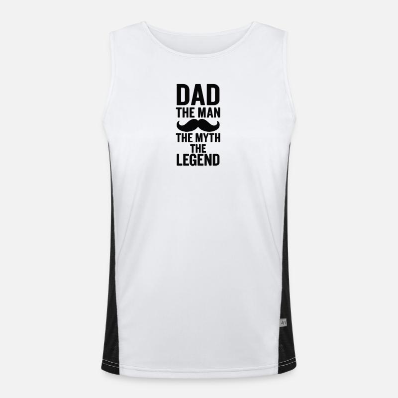 Pharsotic Day Design mit Schnurrbart Funktionelles Kontrast-Tank Top für Männer 