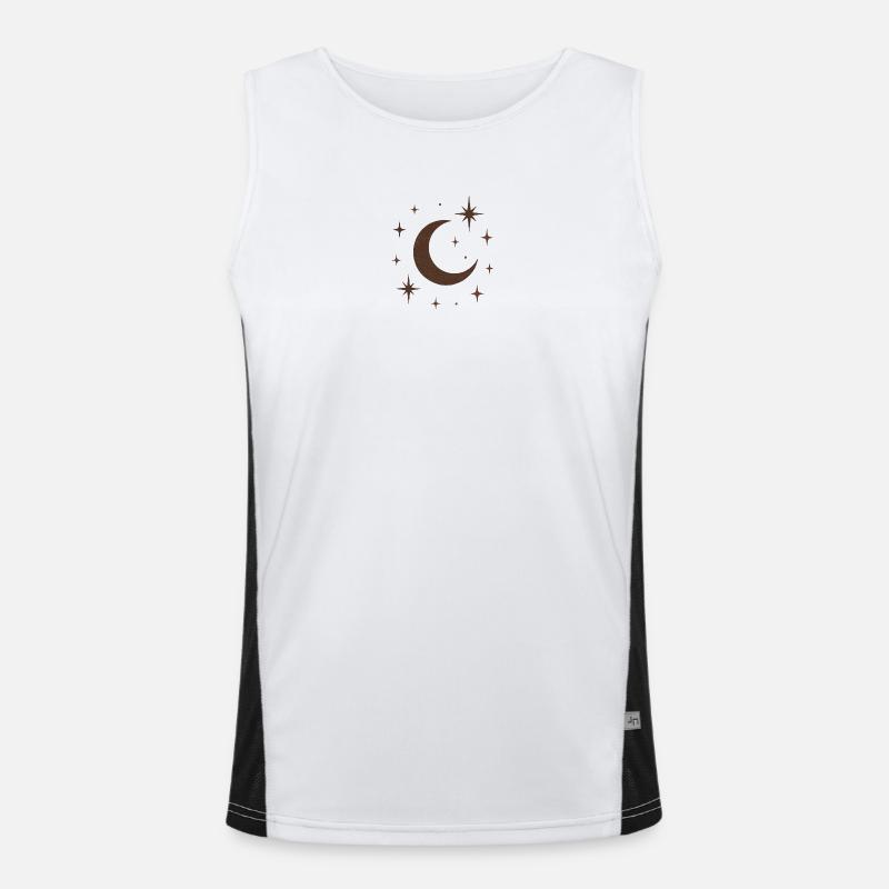 "Celestial Moon" Men's Functional Contrast Tank Top 
