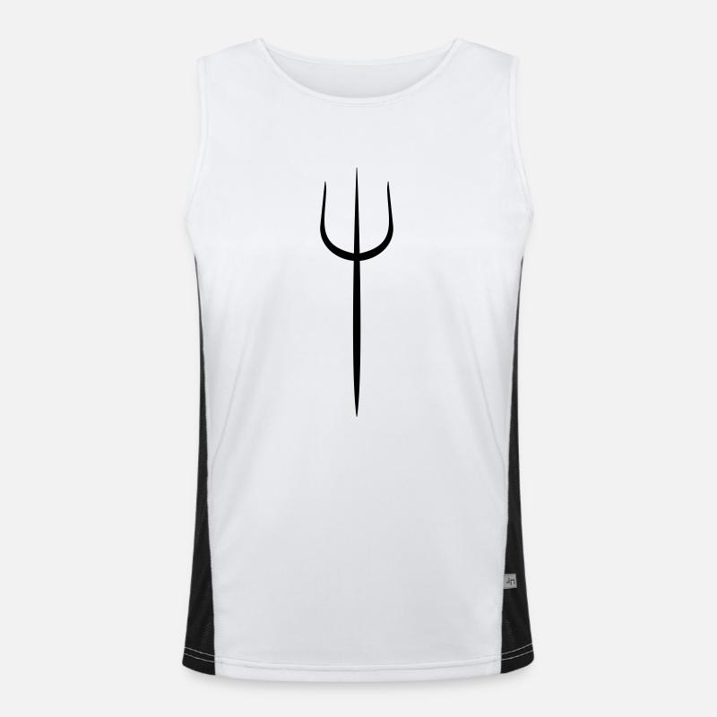 dreizack© Funktionelles Kontrast-Tank Top für Männer 