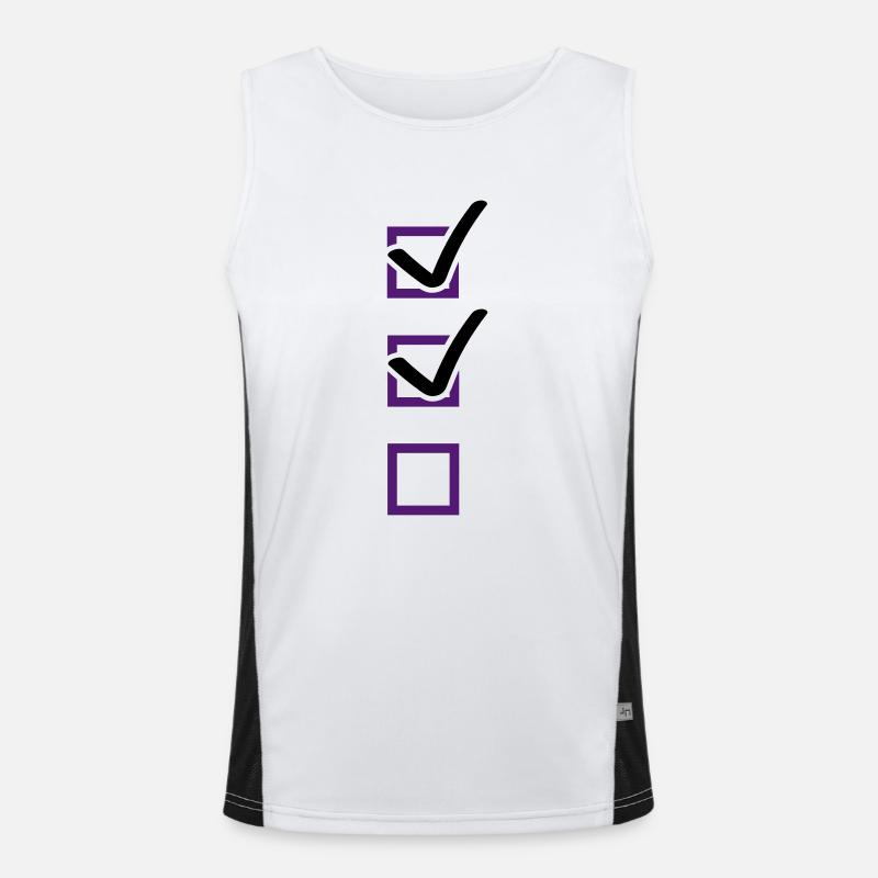 checklist Funktionelles Kontrast-Tank Top für Männer 