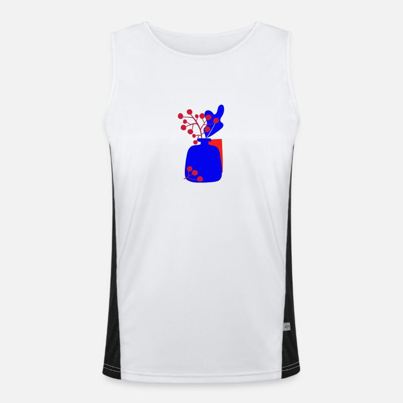 Moderne Weihnachtsillustration Funktionelles Kontrast-Tank Top für Männer 
