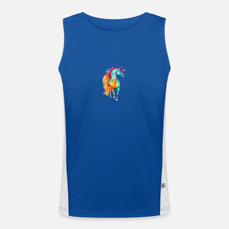 Pride Pferd Funktionelles Kontrast-Tank Top für Männer 