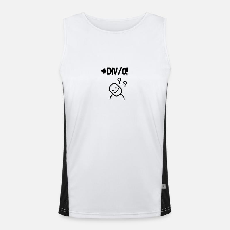 #DIV/0! Excel Error - Men's Functional Contrast Tank Top  - white/black