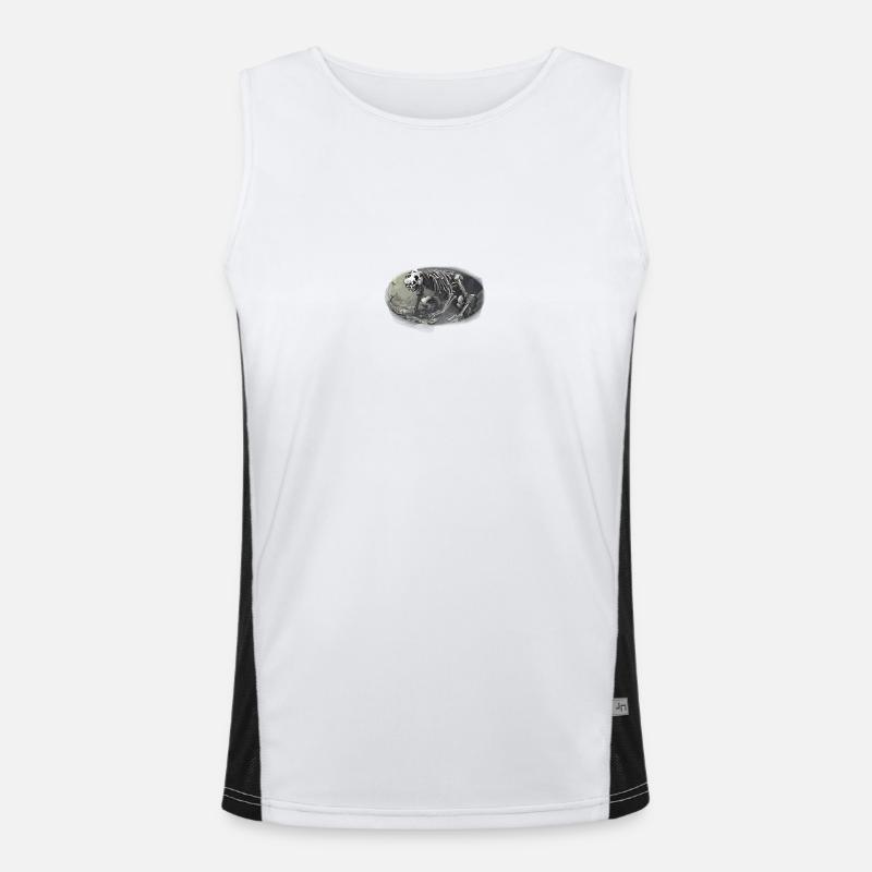 Pandaskelett Funktionelles Kontrast-Tank Top für Männer 