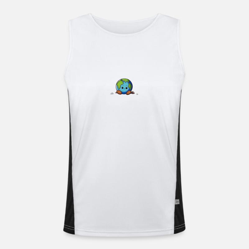 Comic Earth Men's Functional Contrast Tank Top 