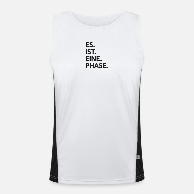 Il. est. Un. Phase. Débardeur respirant contrasté Homme 