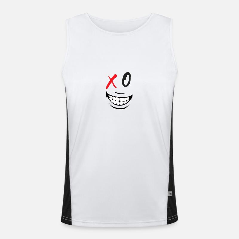 XO-Seite 1. Geschenk Humor Geburtstag Feiertage Funktionelles Kontrast-Tank Top für Männer 