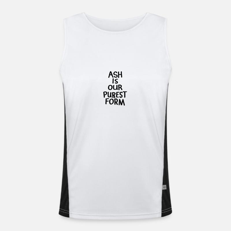 Ash Is Our Purest Form Funktionelles Kontrast-Tank Top für Männer 