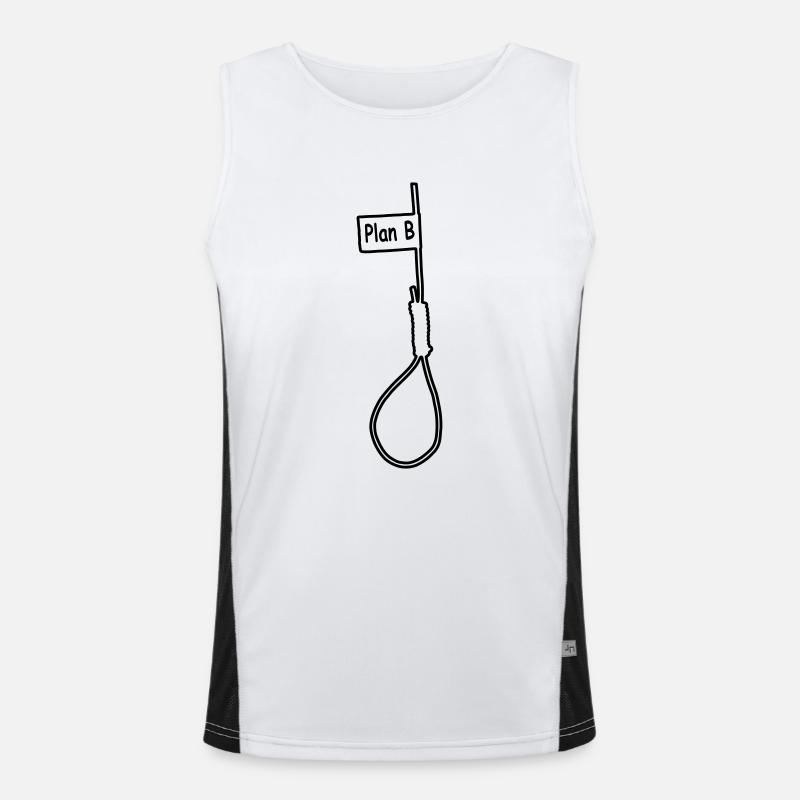 Plan B Funktionelles Kontrast-Tank Top für Männer 