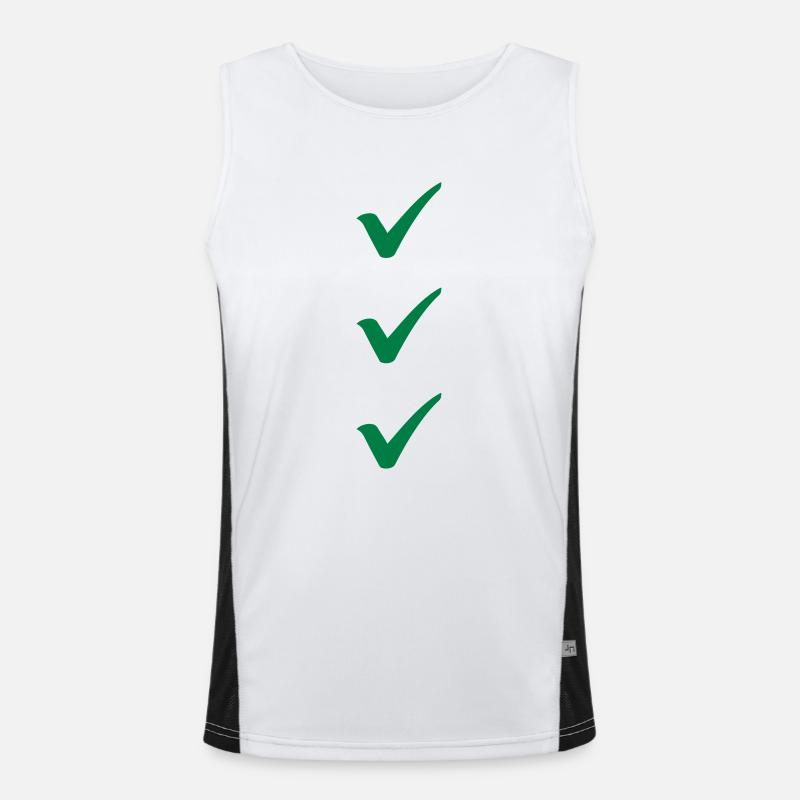 Check Men's Functional Contrast Tank Top 