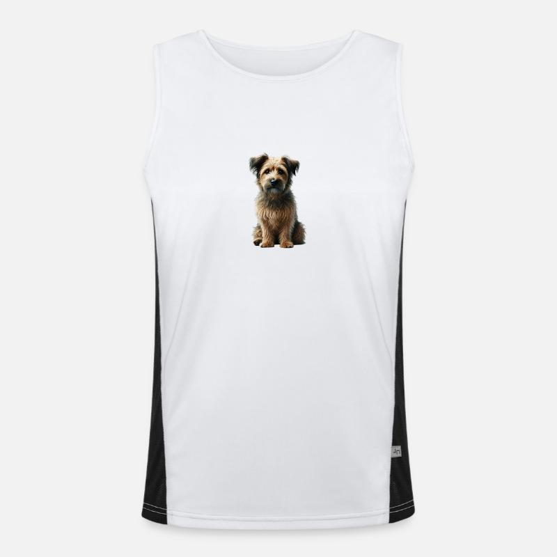 Chien Débardeur respirant contrasté Homme 