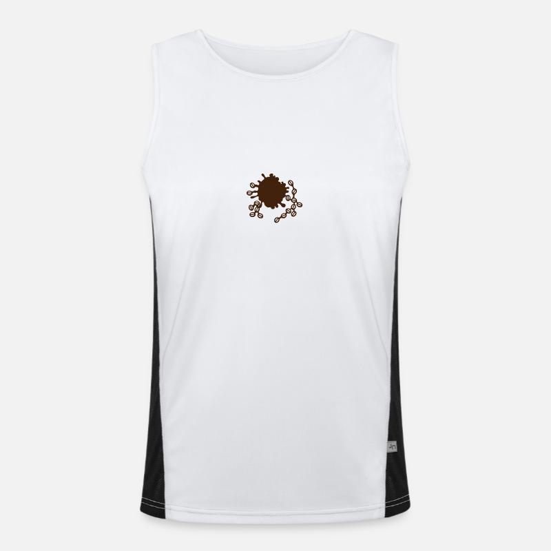Coffee Men's Functional Contrast Tank Top 