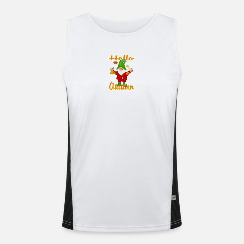 Wichtel Herbst Funktionelles Kontrast-Tank Top für Männer 