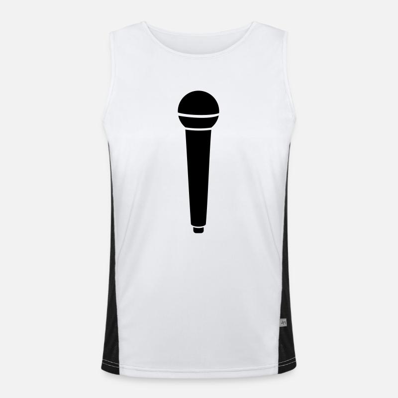 Mikrofon Funktionelles Kontrast-Tank Top für Männer 