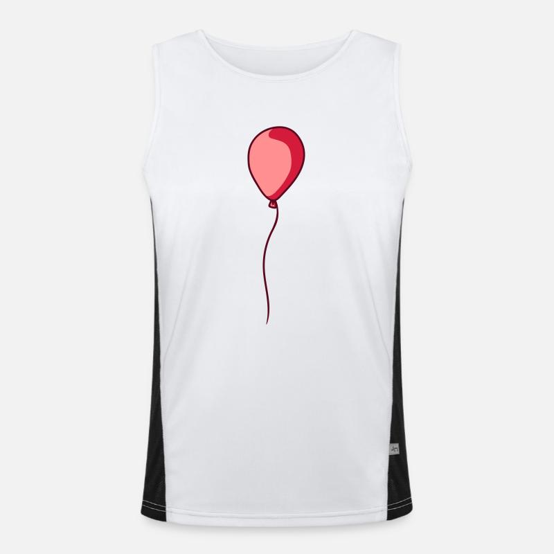 Glaenzender schwebender Luftballon Funktionelles Kontrast-Tank Top für Männer 