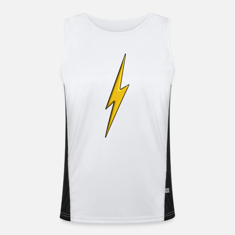 Eclair Jaune 3d Débardeur respirant contrasté Homme 