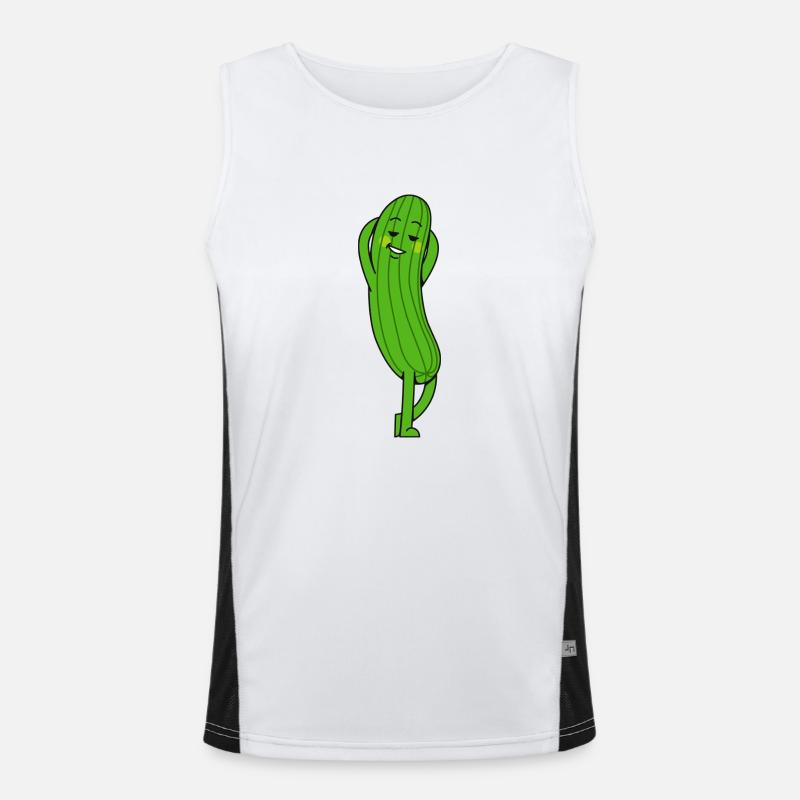 Concombre Débardeur respirant contrasté Homme 