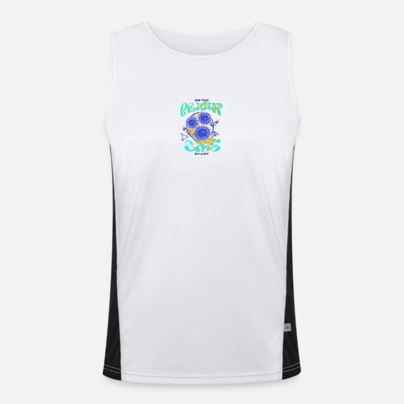 On the Bright Side Funktionelles Kontrast-Tank Top für Männer 