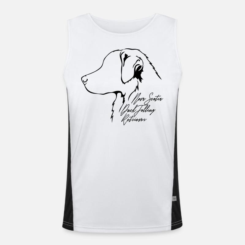 NOVA SCOTIA DUCK TOLLING RETRIEVER Profil Wilsigns Débardeur respirant contrasté Homme 