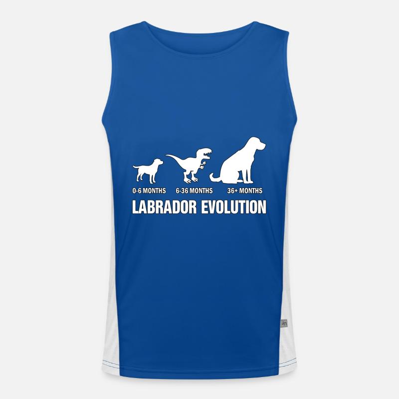 Labrador Evolution Funktionelles Kontrast-Tank Top für Männer 