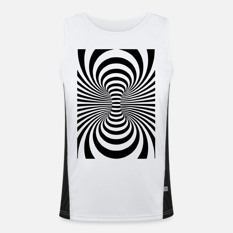 Cool Art,Art,Art,Design,Cercles, Débardeur respirant contrasté Homme 