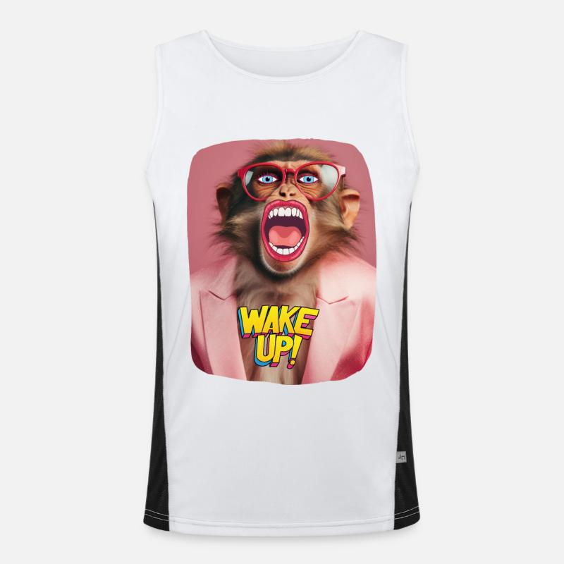 Weckruf Funktionelles Kontrast-Tank Top für Männer 