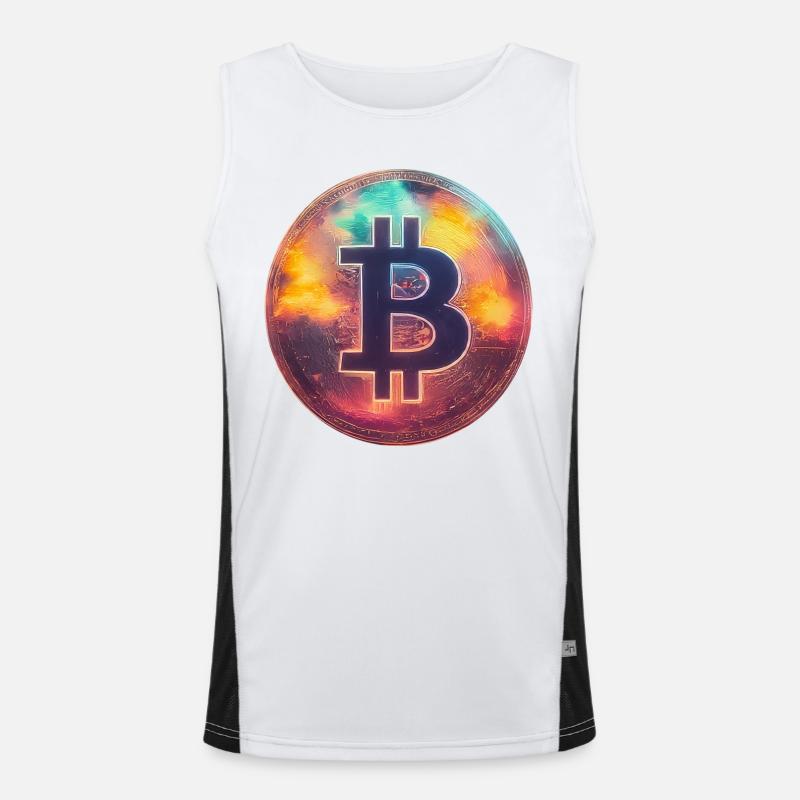 Spectacular Bitcoin Men's Functional Contrast Tank Top 