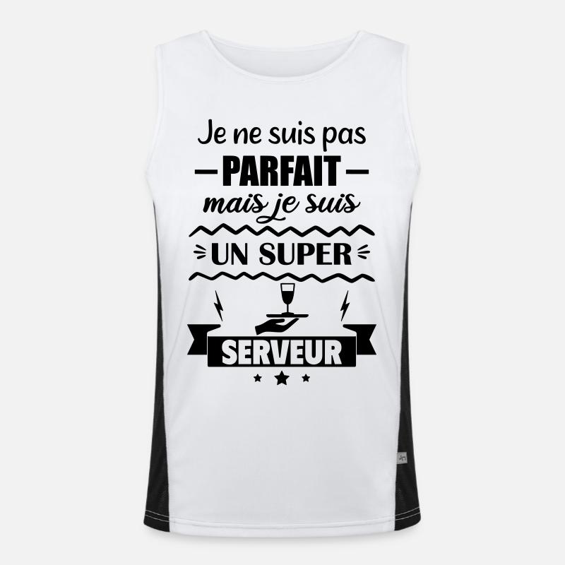 Not perfect but great server Men's Functional Contrast Tank Top 