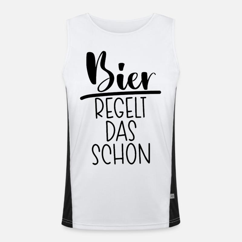 Bier regelt das Funktionelles Kontrast-Tank Top für Männer 