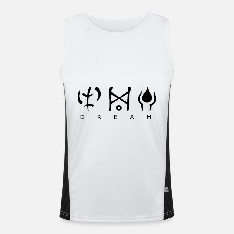 dream diablo runenwort Funktionelles Kontrast-Tank Top für Männer 