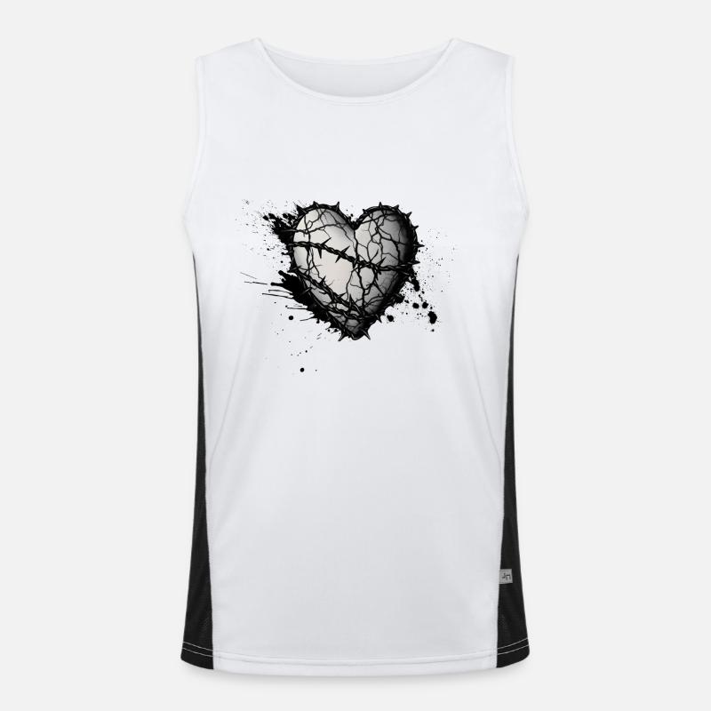Corazón Espinado 02 Men's Functional Contrast Tank Top 