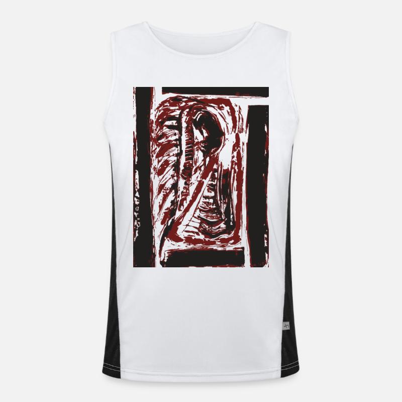 Der Tiger in Dir - Kunst Funktionelles Kontrast-Tank Top für Männer 