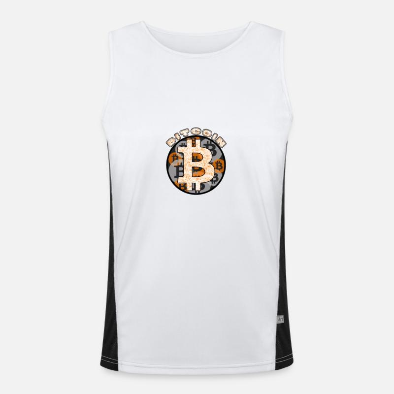 bitcoin Men's Functional Contrast Tank Top 