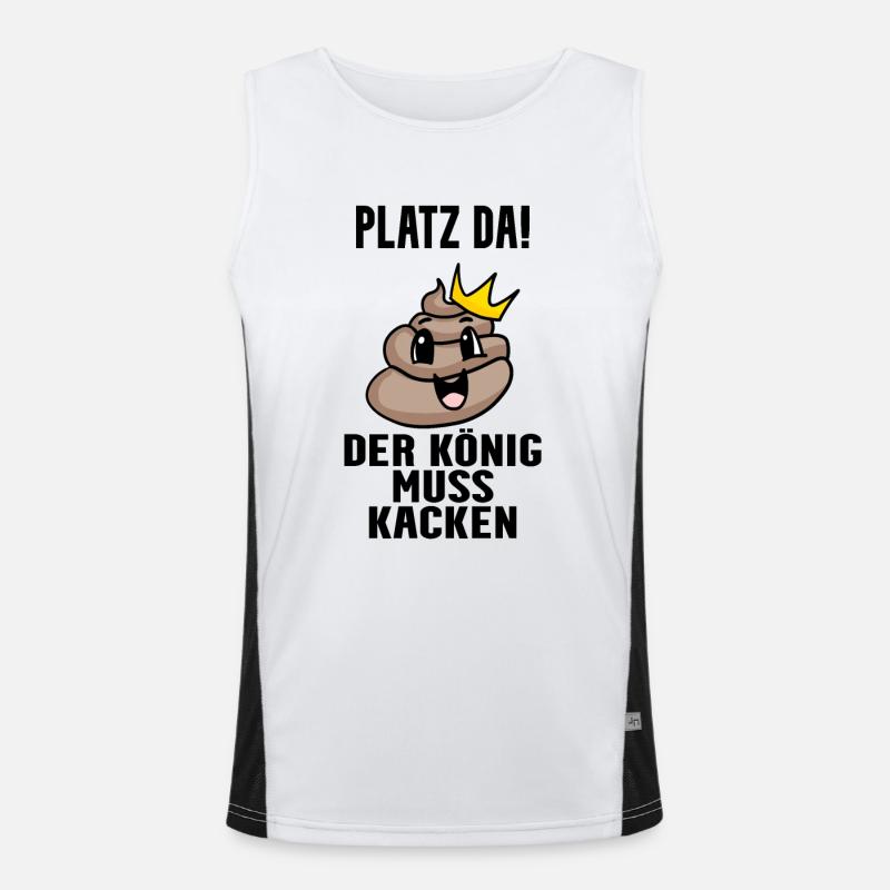 Kacke König Funktionelles Kontrast-Tank Top für Männer 