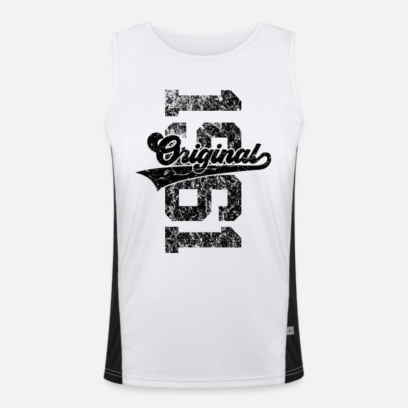 65. GEBURTSTAG ORIGINAL 1961 Funktionelles Kontrast-Tank Top für Männer 