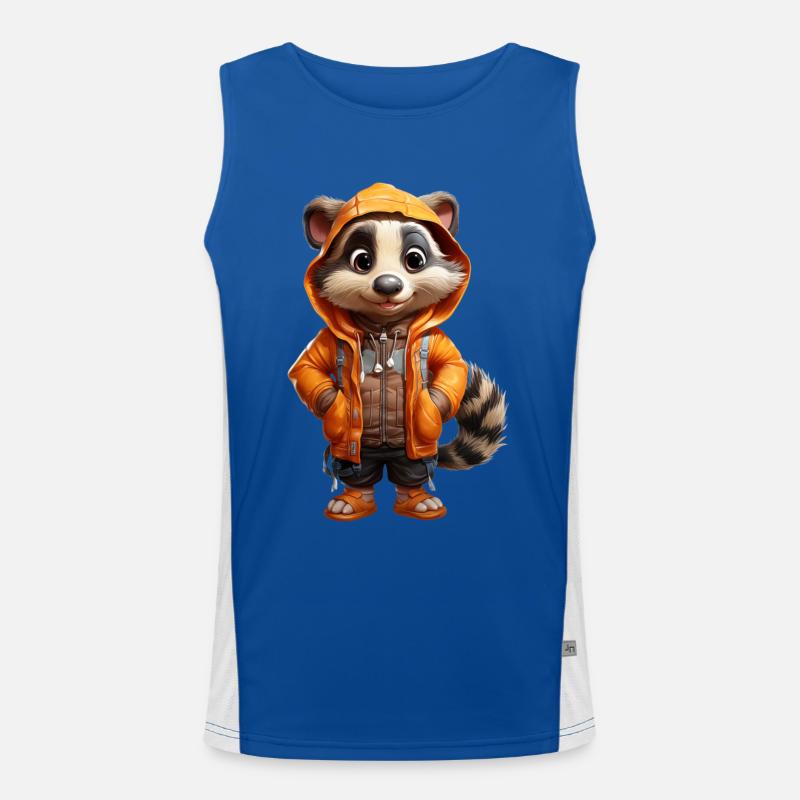 Florian der Dachs Funktionelles Kontrast-Tank Top für Männer 
